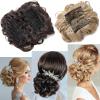 Messy Bun Hair Piece for Women, Synthetic Hair Messy Hair Bun Pieces Clip in Hair Extension Dish Curly Hair Bun Chignon Ponytail Hairpiece with 2 Comb Clips for Women ,Fake Hair Accessories for Women view 3