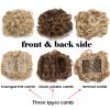 Messy Bun Hair Piece for Women, Synthetic Hair Messy Hair Bun Pieces Clip in Hair Extension Dish Curly Hair Bun Chignon Ponytail Hairpiece with 2 Comb Clips for Women ,Fake Hair Accessories for Women view 4