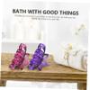 Gogogmee 4pcs Fashionable Plastic Hair Claw Clips Large for Women for Wedding Home Office Wine view 2