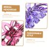 Gogogmee 4pcs Fashionable Plastic Hair Claw Clips Large for Women for Wedding Home Office Wine view 4