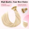 ABH AMAZINGBEAUTY HAIR Sew in Hand Tied Weft Hair Extensions Highlights Platinum Double Wefts Remy Human Hair 50 Gram Dirty Blonde With Beach Blonde Highlights Human Weft Color P18-613, 18 Inch view 3