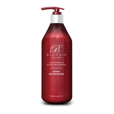 Blondis New York Luxurious Reparative Sulfate Free Shampoo 500Ml, 16.9 Fl Oz (Pack of 1)
