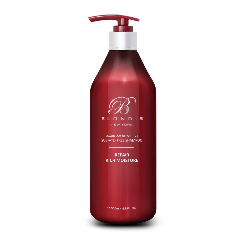 Blondis New York Luxurious Reparative Sulfate Free Shampoo 500Ml, 16.9 Fl Oz (Pack of 1)