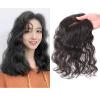 13x14 One Piece Human Hair For WOman Natural Cover White Hair Wave Three Clips (with Bangs 12inch,Black) view 1