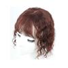 13x14 One Piece Human Hair For WOman Natural Cover White Hair Wave Three Clips (with Bangs 12inch,Black) view 2