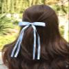 12pcs Ribbon Bow Hair Clips and 2pcs Black Hair Scarf Scrunchies view 2