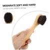 FRCOLOR 2pcs Wooden Pig Bristles Nail Art Brush Double-Sided Hand Cleaning Brush for Shower Scrubbing Dusters Lint Remover view 4