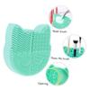 Gogogmee Portable Cat Shaped Makeup Brush Cleaner Cushion Drying Mat Dual-sided Storage Holder for Organizing Brushes Cleaning Drying view 3