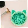 Gogogmee Portable Cat Shaped Makeup Brush Cleaner Cushion Drying Mat Dual-sided Storage Holder for Organizing Brushes Cleaning Drying view 4