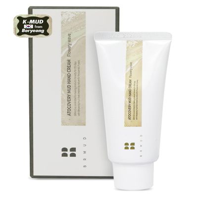BRMUD Atocovery Mud Hand Cream #Flowery Wave - Moisturizing Perfumed Hand Moisturizer - Non Greasy Lightweight - Itchness Relief with Panthenol and Ceramide, 1.69 fl.oz.
