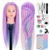 Mannequin Head, TopDirect 29" Hair Mannequin with Cosmetology Hair Doll Head to Practice on Styling Hairdressing Training Braiding with Clamp Holder & Tools for Women Girls view 1