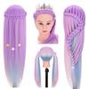 Mannequin Head, TopDirect 29" Hair Mannequin with Cosmetology Hair Doll Head to Practice on Styling Hairdressing Training Braiding with Clamp Holder & Tools for Women Girls view 4