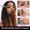 2 Pcs Eyebrow Scissors for Women, Professional Grooming Mini Scissors with Stainless Steel Straight Tip, 3.5 Inch Pink Small Scissors Beauty for Facial Hair, Eyebrows, Beard, Ear, Nose, Moustache view 4