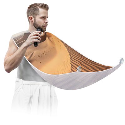 Xiaoyanbd Desert Landscape Beard Bib Apron,Beard Hair Catcher for Men Shaving,Fathers Day Anniversary Christmas Gifts for Dad Husband,Beard Bib with 2 Suction Cups