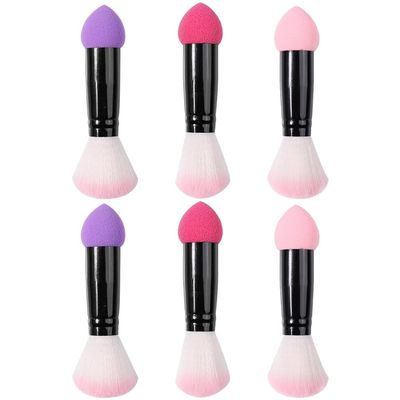 Baluue 6pcs Double Ended Makeup Brushes Versatile Blush Powder Applicator for Easy Application for and Makeup Professionals