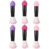 Baluue 6pcs Double Ended Makeup Brushes Versatile Blush Powder Applicator for Easy Application for and Makeup Professionals view 1