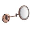 PLKXSEYUJ Bathroom Shaving Mirror Wall Mounted 8 Inch USB Charge Makeup Mirror 3X Magnification Single Side Round Vanity Mirror (Color : #3) view 1