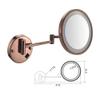 PLKXSEYUJ Bathroom Shaving Mirror Wall Mounted 8 Inch USB Charge Makeup Mirror 3X Magnification Single Side Round Vanity Mirror (Color : #3) view 2