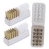 Healeved 3pcs Nail Drill Bit Cleaning Brush Copper Wire Brush for Nail Art Tools for Home and Salon Use Efficient Dust Removal and Polishing Accessory view 1