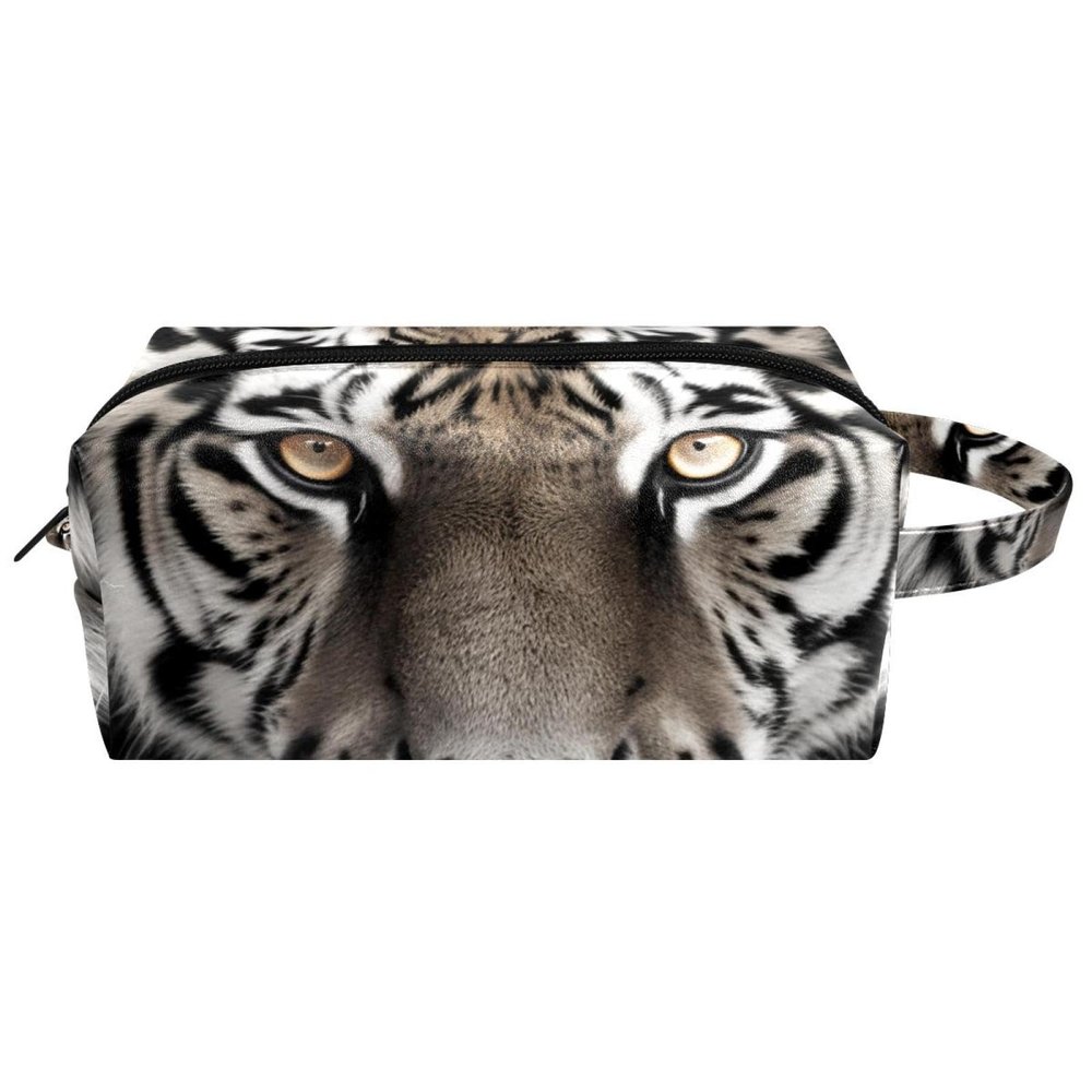 VTGHDEEQ Makeup Bags for Women,Toiletry Bag for Men,Animal Face Tiger,Travel Cosmetic Bag