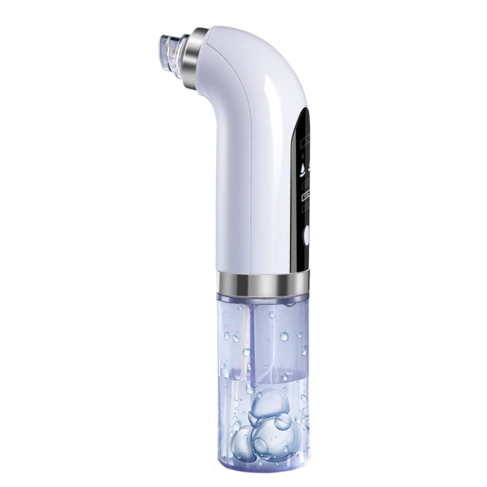 NASSMOSSE Blackhead Vacuum Remover USB Rechargeable Vacuum Suction Facial Pore Cleaner Pimple Acne Extractor, White