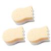 FOMIYES 3pcs Sponge Shower Puff Bath Sponge for Cartoon Sponges Exfoliating Body Brush Scrubber Sponge Cotton Fiber Sponge Body Wash Newborn, 12x9x5.5cm, Light Yellow view 1