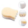 FOMIYES 3pcs Sponge Shower Puff Bath Sponge for Cartoon Sponges Exfoliating Body Brush Scrubber Sponge Cotton Fiber Sponge Body Wash Newborn, 12x9x5.5cm, Light Yellow view 2