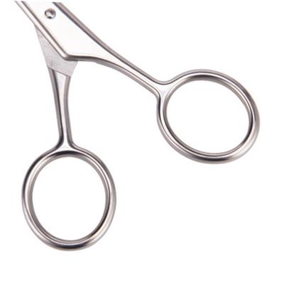 Outanaya 2pcs Stainless Steel Mustache Trimming Scissors for Beard Grooming Precision Shears for Men Durable Anti- for Barber Shops and Home Use