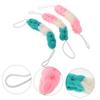 Healeved 3pcs Gradient Color Exfoliating Bath Sponge Gentle Mesh Pouf for Shower Scrubbing Lightweight Comfortable for Removing Dead Skin view 2