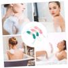 Healeved 3pcs Gradient Color Exfoliating Bath Sponge Gentle Mesh Pouf for Shower Scrubbing Lightweight Comfortable for Removing Dead Skin view 4