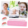 Healeved 2pcs Rainbow Shower Balls Soft Bath Mesh Balls Exfoliating Shower Body Scrubbers for Family Bathing view 3