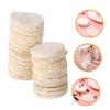 Didiseaon 36pcs Exfoliating Loofah Pads for Makeup Removal and Skin Scrubbing Gentle Facial Cleansing Discs Soft Backing for Body Massage and Circulation view 2