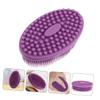 Healeved Silicone Bath Brush Scrubber Gentle Skin for Boys and Girls Easy to -Drying for Exfoliating and view 2