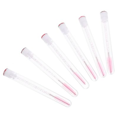WOONEKY 10pcs Colorful Rhinestone Eyelash Brush Set Tube Eyelash Applicator for Home Use Lightweight and Safe for Beauty Routine and Makeup Application
