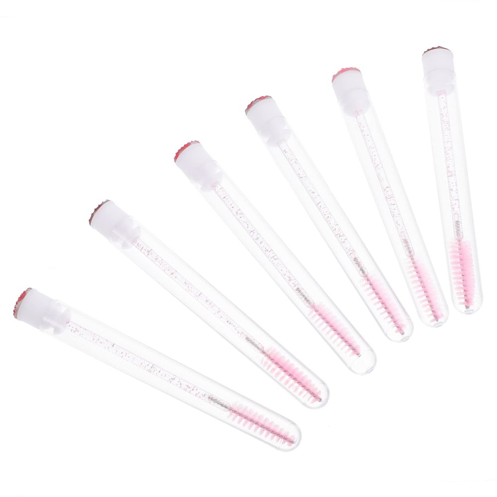 WOONEKY 10pcs Colorful Rhinestone Eyelash Brush Set Tube Eyelash Applicator for Home Use Lightweight and Safe for Beauty Routine and Makeup Application