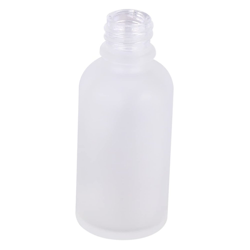 15ml Essential Oil Glass Bottles Pump Spray Bottles Set of 9 for Subpackaging Makeup Dull White