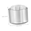 Amosfun 360degree Large Capacity Stationery Box Desk Pen Organizer Rotating Makeup Brush Storage view 3