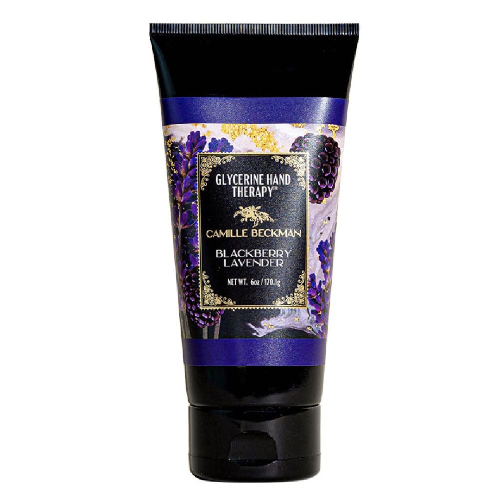Camille Beckman Glycerine Hand Therapy Cream, Blackberry Lavender, 6 Ounce