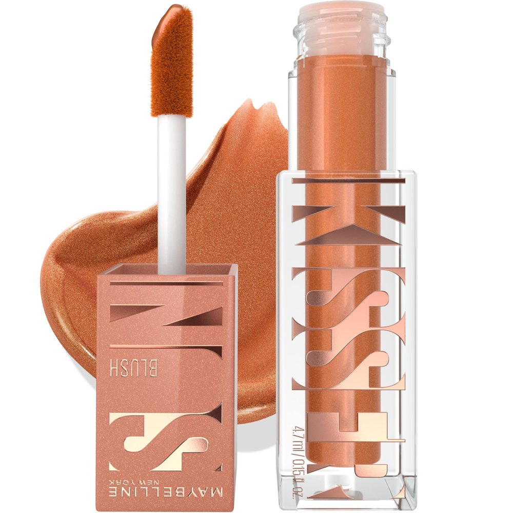 Maybelline Sunkisser Multi-Use Liquid Blush and Bronzer, Blendable, Longwear, Glowy Make Up, Summer In The City, 1 Count
