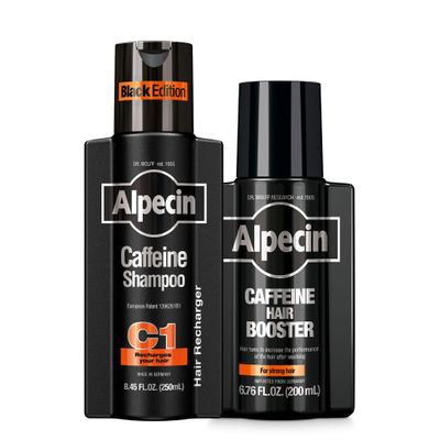Alpecin Strong Hair Duo - C1 Caffeine Shampoo and Hair Booster Bundle