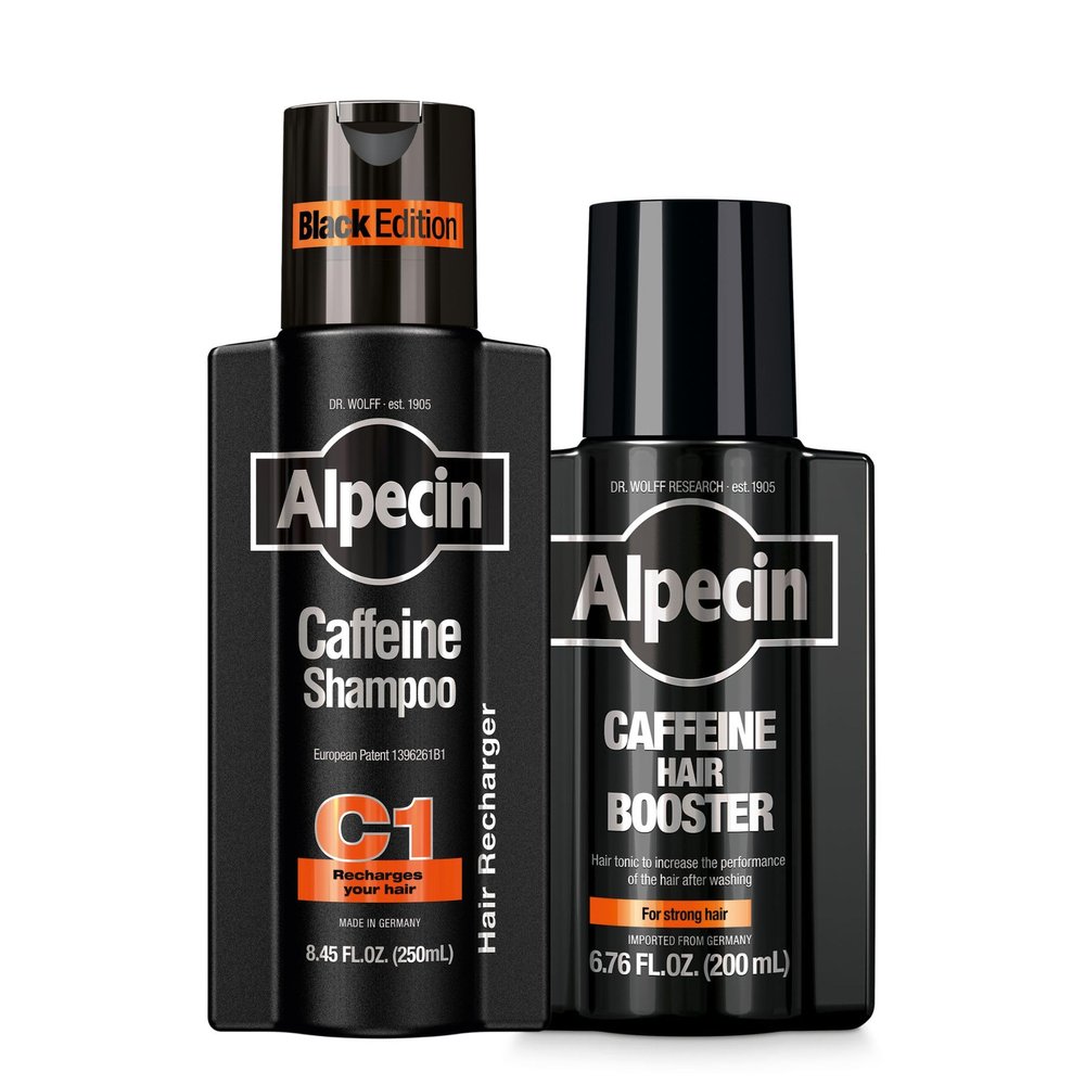 Alpecin Strong Hair Duo - C1 Caffeine Shampoo and Hair Booster Bundle