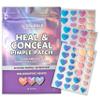Sparkle Beauty Labs Heal & Conceal Pimple Patch - Cute Holographic Heart Shaped Acne Patches, Fun Hydrocolloid Zit Stickers for Face (Iridescent Hearts, 78 Count) view 1