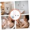 Healeved 3pcs Cute Bath Balls Exfoliating Bath Flowers for Boys and Girls Adults Gentle Body Scrubber Ultra- Sponge White Gray Pink for Daily Skin Care view 4