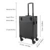 3 Tier Makeup Case w/LED Light, Rolling Lockable Makeup Case, Large Storage Cosmetic Trolley, Hairdressing Trolley Stylist Beauty Luggage Travel Organizer Tool Box for Make Up Artists (3 Tier) view 3