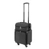 Goudergo Makeup Case, Rolling Lockable Makeup Case w/Casters, Large Storage Cosmetic Trolley, Hairdressing Trolley Stylist Beauty Salon Cosmetic Luggage Travel Organizer Tool Box for Barber Stores view 1