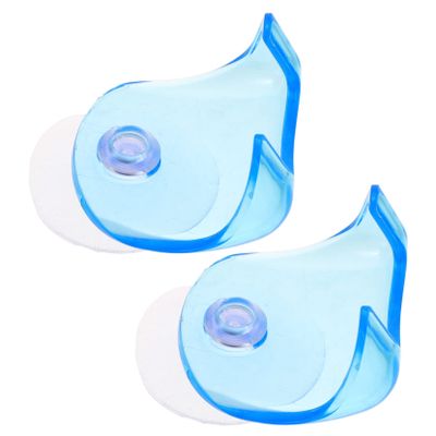 Healeved 2pcs Suction Cup Razor Holder Wall Mount Shaver Rack for Shower Bathroom Razor Organizer Suction Cups