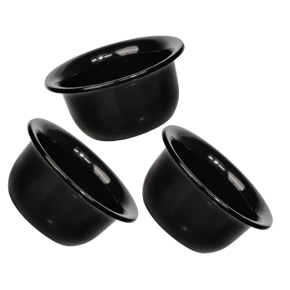 Healeved 3pcs Men's Shaving Supplies Marble Shaving Soap Bowl for Beard Shave Bowl
