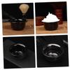 Healeved 3pcs Men's Shaving Supplies Marble Shaving Soap Bowl for Beard Shave Bowl view 3