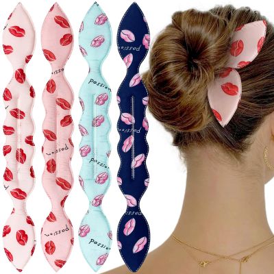 4 Pcs Deft Twist Donut Hair Bun Maker and Rabbit Ear Bun Twister - Flexible and Quick Hair Styling Accessories for Women and Girls