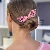 4 Pcs Deft Bun Maker French Twist Rabbit Ear Bun Twister Flower Flexible Quick Hair Styling Accessories for Women Girls view 3